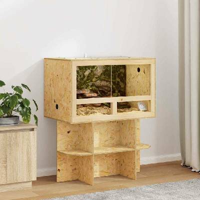 VidaXL terárium z OSB hnědé 80 x 50 x 100 cm 9799.3397886