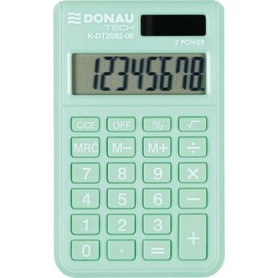 Donau-Tech Kalkulačka Donau Tech K-DT2082 vrecková zelená
