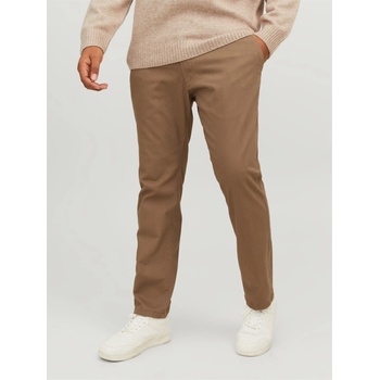 JACK & JONES Мъжки панталони тип чино Jack and Jones Dave Chino Trouser Mens Plus Size - Otter