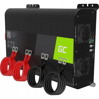 Green Cell INV11 12V/230V 2000W/4000W Čistá sinusovka | Zboží Auto