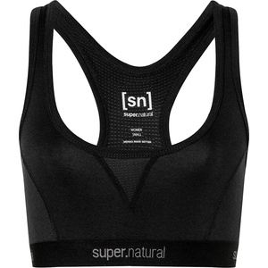 super. natural Дамски спортен сутиен super. natural Women's Tundra 220 Semplice Bra Sports bra - Jet Black (114-2951-0414)