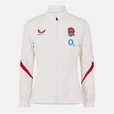 Яке Castore Women's Rose Anthem England Rugby 2025 Long Sleeve Slim Fit Jacket - White Red