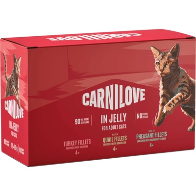 CARNILOVE Cat POUCH JELLY MULTIPACK 12x 85 g