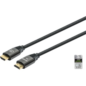 Manhattan Кабел „Манхатън - HDMI към HDMI (HDR, HEC, ARC, 8K60Hz, 4K120Hz, HDR, 3 м, 48 Gbps, черен) 355957 (355957)