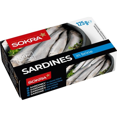 Sokra Sardinky ve vlastní štávě 125 g