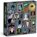 Galison Пъзел Galison Spooky Portraits Gold Foil, 500 части