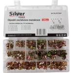 SILVER Скоби за маркучи комплект 135 бр. 8-18 мм в органайзер 67441 (s11364)