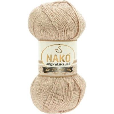Nako Angora Luks Simli 6858 béžovo perlová