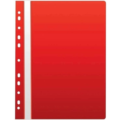 Karton PP Rychlovazač plastový A4 s euroděrováním 1 ks červený