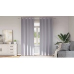 Pure Line Home Плътни завеси в цвят сив с метални халки, 2 бр. , 140 x 245 см - zalegloto - 44,98 лв