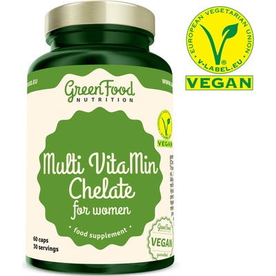 Greenfood Nutrition Multi VitaMin Chelát pro ženy 60 kapslí