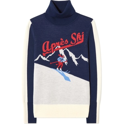We Norwegians Дамски вълнен пуловер We norwegians Women's AfterSki Sweater Merino jumper - Navy Blue - размер XL (105-5837-0115)