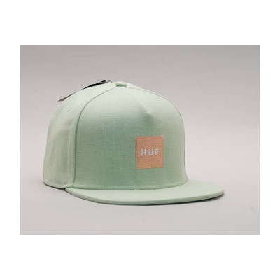 HUF Denim Box Logo Sage Snapback zelená oranžová zelená