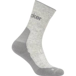 Icebreaker Дамски туристически чорапи Icebreaker Women's Merino Hike+ Light Crew Walking socks - Blizzard Heather / Alloy - размер 38-40 (EU) (201-9235-0512)