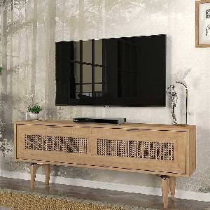 TopMebel ТВ шкаф Sirona TopMebel от меламин в сапфирен цвят 140x30x55cm