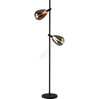 Candellux Стояща лампа DENSO 2xG9/5W/230V, черен хром/меден (CA1179)