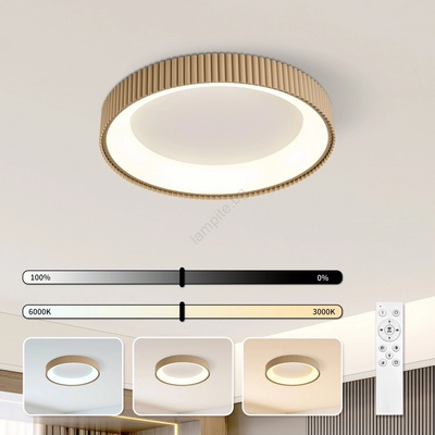 Brilagi - LED димируем плафон FALCON MODERN LED/30W/230V 40 cm бежов+ДУ (BG3100)