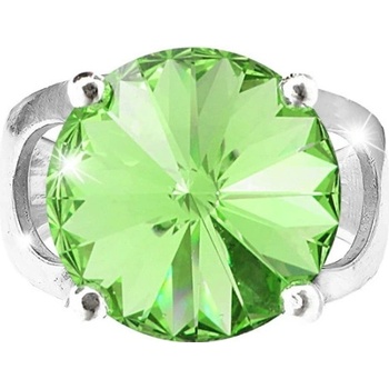 JSB prsten se Swarovski Elements Rivoli Peridot 2475