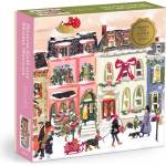 Galison - Puzzle Snowfall on Mail Street metalické puzzle - 1 000 piese