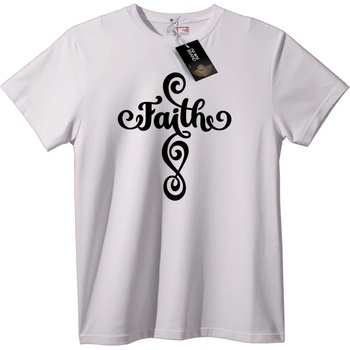 NOONEBRAND Тениска Вяра Калиграфия - L, Black