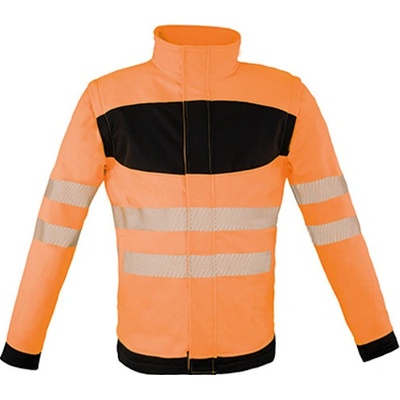 Korntex reflexná softshellová pracovná bunda KX1003 Signal Orange