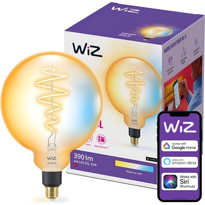 WiZ 871869978683001 LED EEK2021 G A G E27 6 W = 25 W ovládání přes mobilní aplikaci 1 ks