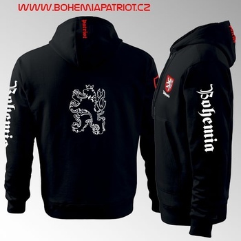 mikina s kapucí Bohemia 7MZ černá
