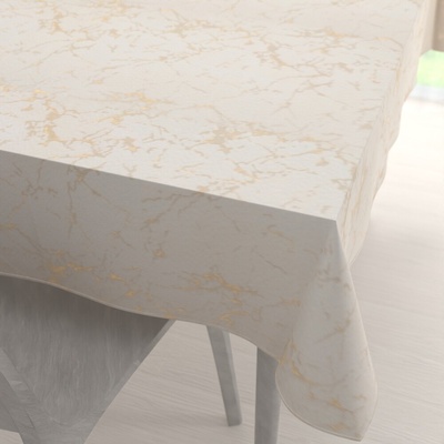 Biante obdĺžnikový obrus Parma PM-115 Zlatý mramor na béžovom 60x100 cm