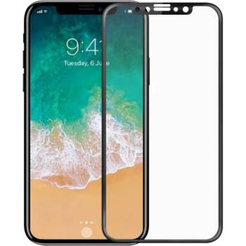 Стъклен протектор Full 5D No brand, For iPhone X / XS / 11 Pro, 0.3mm, Black - 52373 (DE-52373)