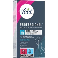 VEET Professional Studené voskové pásky na citlivú pokožku 40 ks