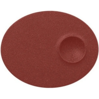 RAK Porcelain Talíř mělký s důlkem 18 x 10 cm tmavě červená RAK-NFMROP18DR