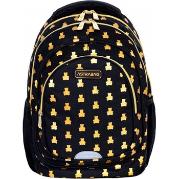 Astra Ученическа раница, Astra, Златни мечета, AB330, 39 х 28 х 15 см