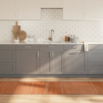 Image 1 of vidaXL Килим, правоъгълен, кафяв, 70x1000 см, бамбук (376896)