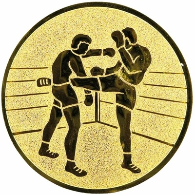 Kickbox: Hliníkový emblém na trofej Ø 50 mm zlatá