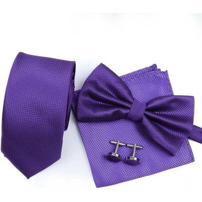 Decofashion Fialový set s kravatou