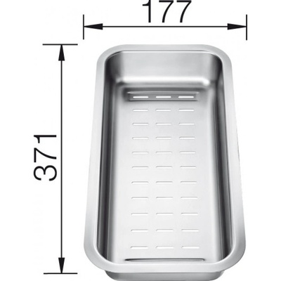 Blanco Miska nerez pro DALAGO- 371x177