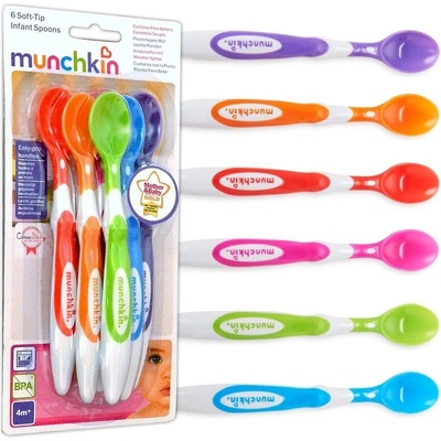 Munchkin měkké jídelní lžičky 6 ks – Zboží Dáma