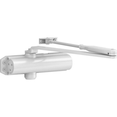 АВТОМАТ ЗА САМОЗАТВАРЯНЕ НА ВРАТА СЪС СТАНДАРТНО РАМО, РАЗМЕР en2/3/4, ЦВЯТ БЯЛ, assa abloy dc120 (8014017948066)