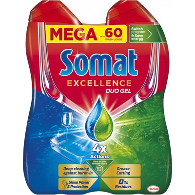 Somat Excellence Duo Gel 2 x 540 ml 60 PD – Zboží Mobilmania