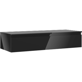 Mexen Orio баня шкаф под мивка 120 см с плот, 1 чекмедже, черен гланц (91A10-12023-1-BFC70)