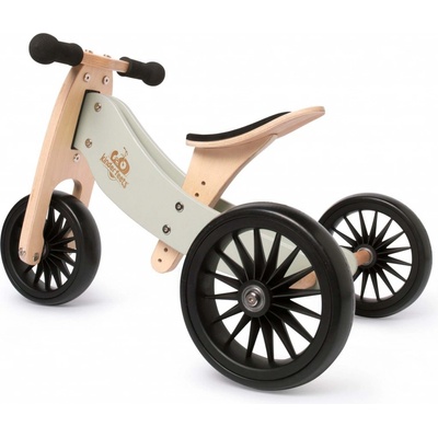 Kinderfeets Kinderfeets Tiny Tot Plus 2 in 1 Bike strieborno-sivý