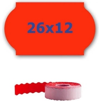 CDRmarket Етикети за цени за клещи, 26mm x 12mm, 900компютри сигнал червени (ETRL-26x12-red)