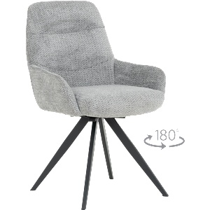 Carmen Трапезен стол ascot - сив b 90 (3532386) - tierradesign