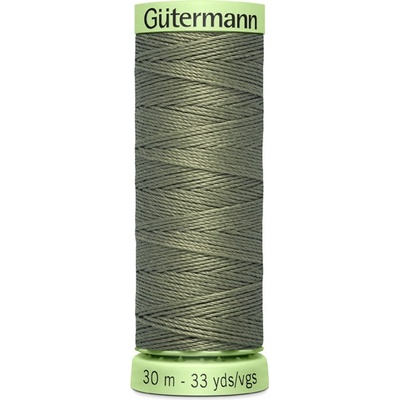 Knoflíková prošívací nit Gütermann khaki