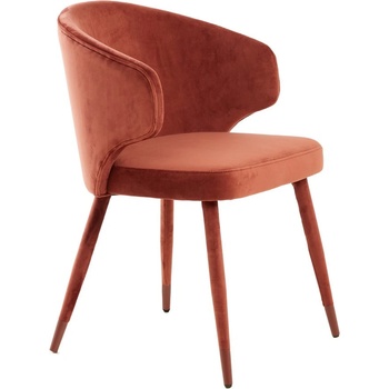 Light & Living Светлочервени тапицирани трапезни столове в комплект 2 бр. Kosaka - Light & Living (6874617)