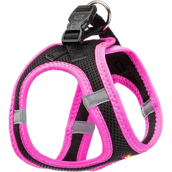 Ferplast KAORI P Medium - Регулируем нагръдник за кучета със светлоотразителни нишки, 30-32 cm B: 36-44 см. - розово черен
