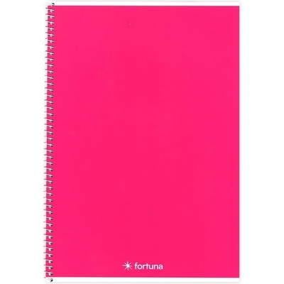 Fortuna Спирална тетрадка с подложка FORTUNA Monocolor A/5 70 листа пурпурна 01.02112 (01.02112)