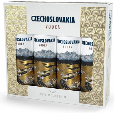 Czechoslovakia Vodka mini 40% 4 x 0,04 l (set)