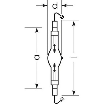 Radium Halogénová výbojka K12s 2080W HRI-TS D/S/ECG 32416642