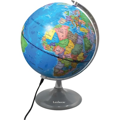 Lexibook Denní a noční svítící globus - mapa Země ve dne a svítí mapa souhvězdí (anglicky) – Zboží Dáma